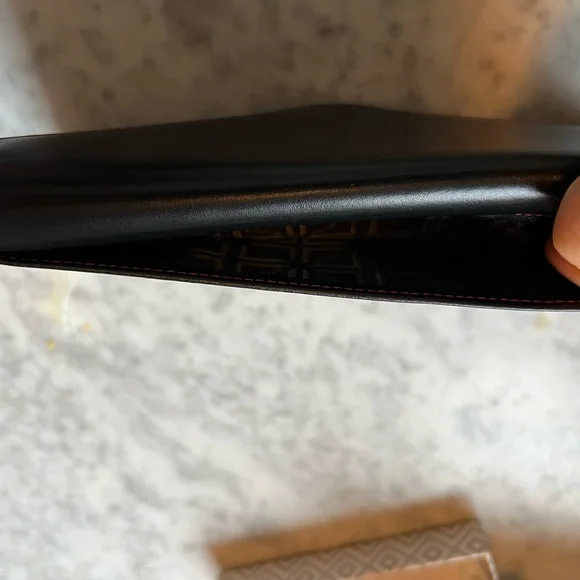 Lodis Black Wallet with Red Accent - Picture 3 of 4